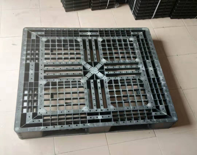 1200 x 1000 ブラック軽量 HDPE メッシュ ESD プラスチック パレット