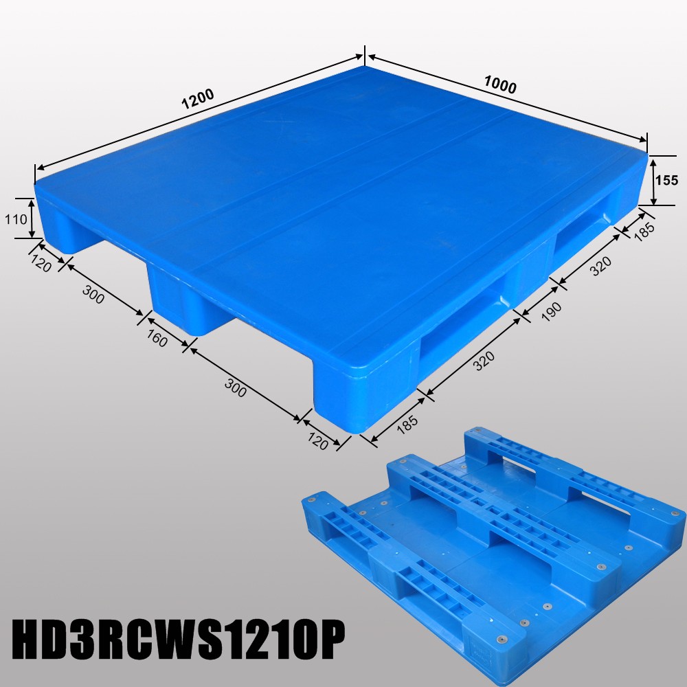 48 x 40衛生高耐久RFIDプラスチックラックマウントパレット