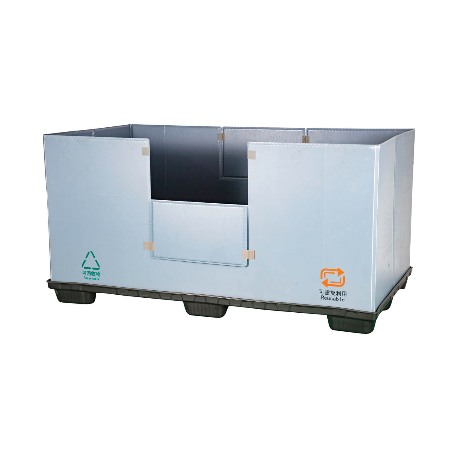 工業用包装用大型折りたたみプラスチックパレットスリーブボックス