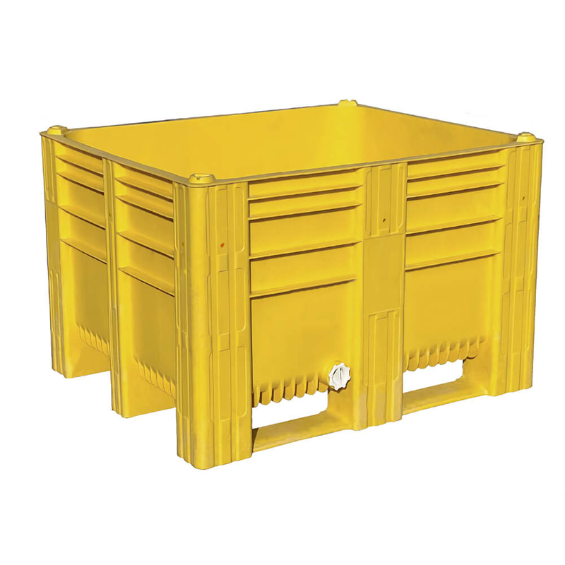 1200x1000x755 頑丈な積み重ね可能な固体プラスチックバルクコンテナ