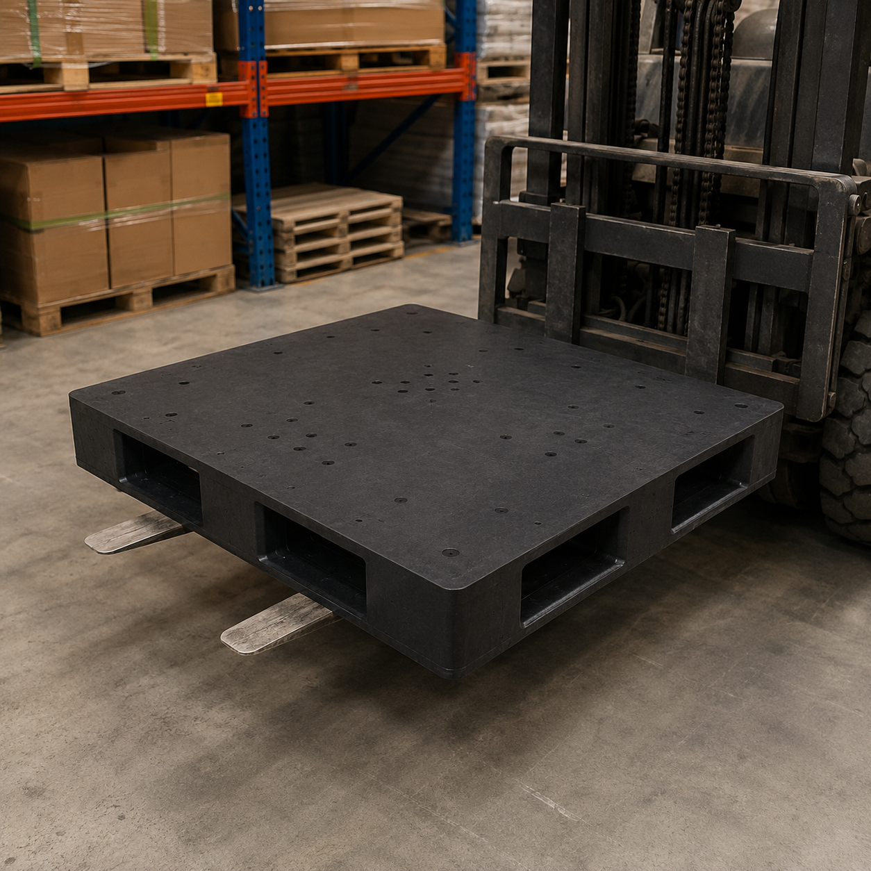 1500x1200x150 mm 両面ソリッドトッププラスチックパレット