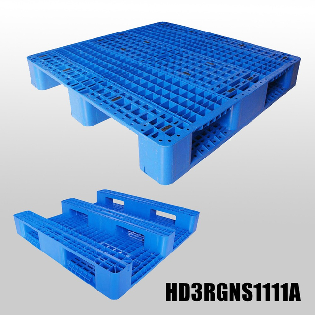 1100x1100x155mm オープンデッキ3ランナープラスチックパレット