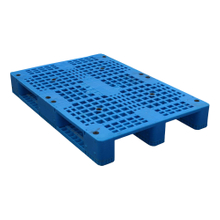 1200*800 3 ランナー HDPE 青いプラスチック パレット