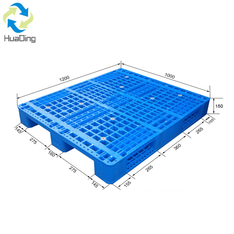 1200*1000 3 ランナーグリッドデッキラックマウント可能なプラスチックパレット