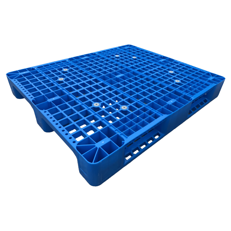  ISOで強化された鋼管付き3ランナーオープンデッキプラスチックパレット