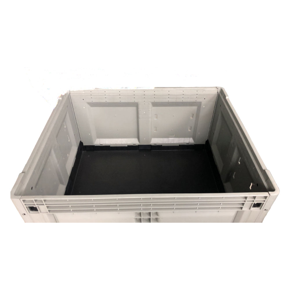 販売用プラスチック容器収納ボックスの蓋付きパレットボックス