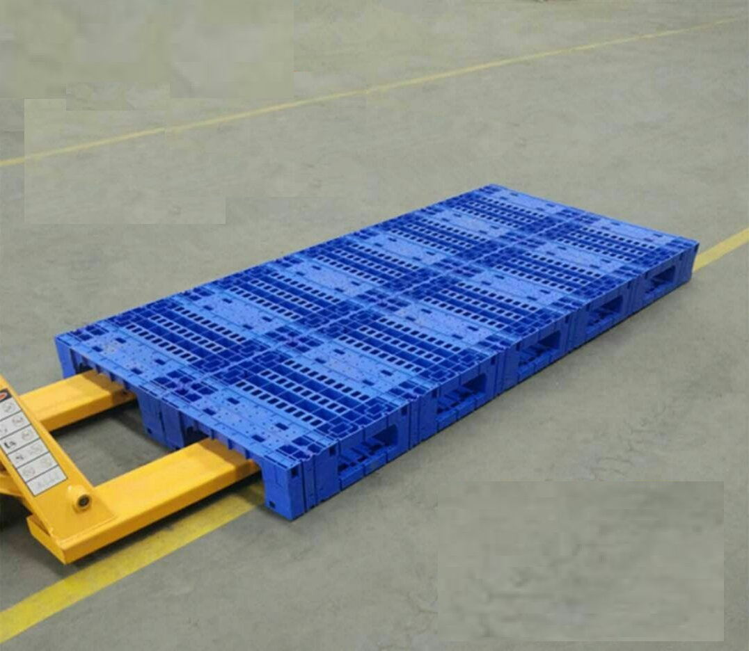 HDPEオープンデッキ3ランナーモジュラータイププラスチックパレット