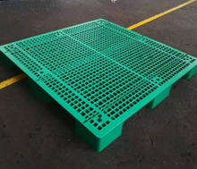 大きな正方形の緑のオープンデッキ入れ子式プラスチックパレット