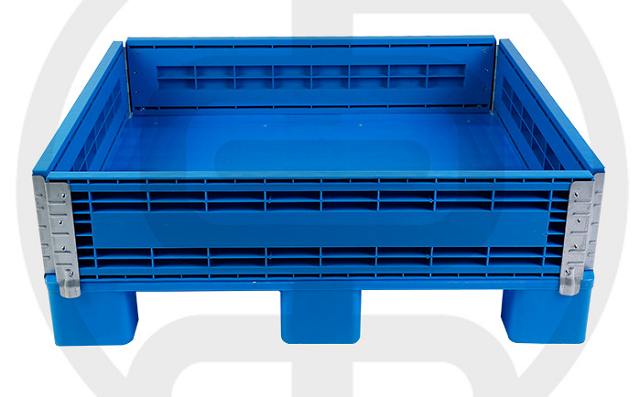 再利用可能なソリッドユーロ FLC 折りたたみ式プラスチックパレットボックスカラー