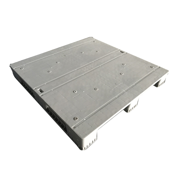 1200 x 1200 グレー RFID ソリッド トップ プラスチック ラックマウント パレット