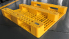自動化のための黄色の正方形 HDPE ラックマウント可能プラスチック パレット