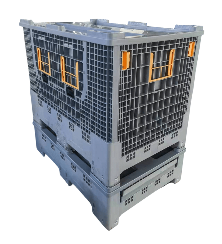 ユーロヘビーデューティー折りたたみプラスチックパレットボックス（蓋付き）