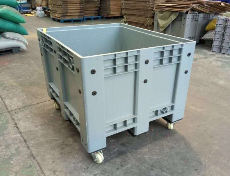 蓋付き固体積み重ね可能な保管プラスチックバルクコンテナ