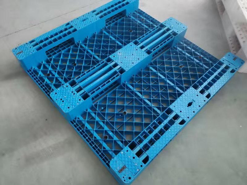 オートメーション用の再利用可能なブルーメッシュラックマウントプラスチックパレット