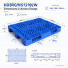 HD3RGWS1210LW スリーランナー オープンデッキ プラスチック パレット