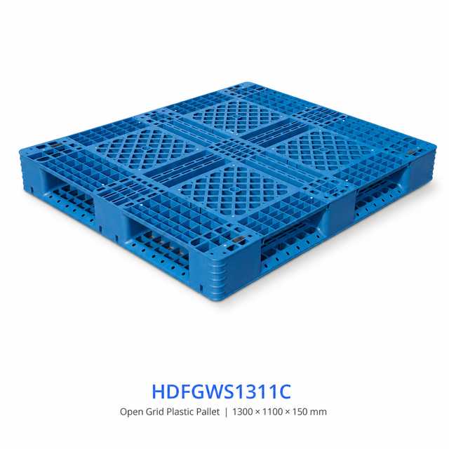 1300x1100x150 mm 全周ソリッドトッププラスチックパレット