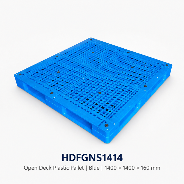 1400x1400x160 mm 全周オープンデッキプラスチックパレット