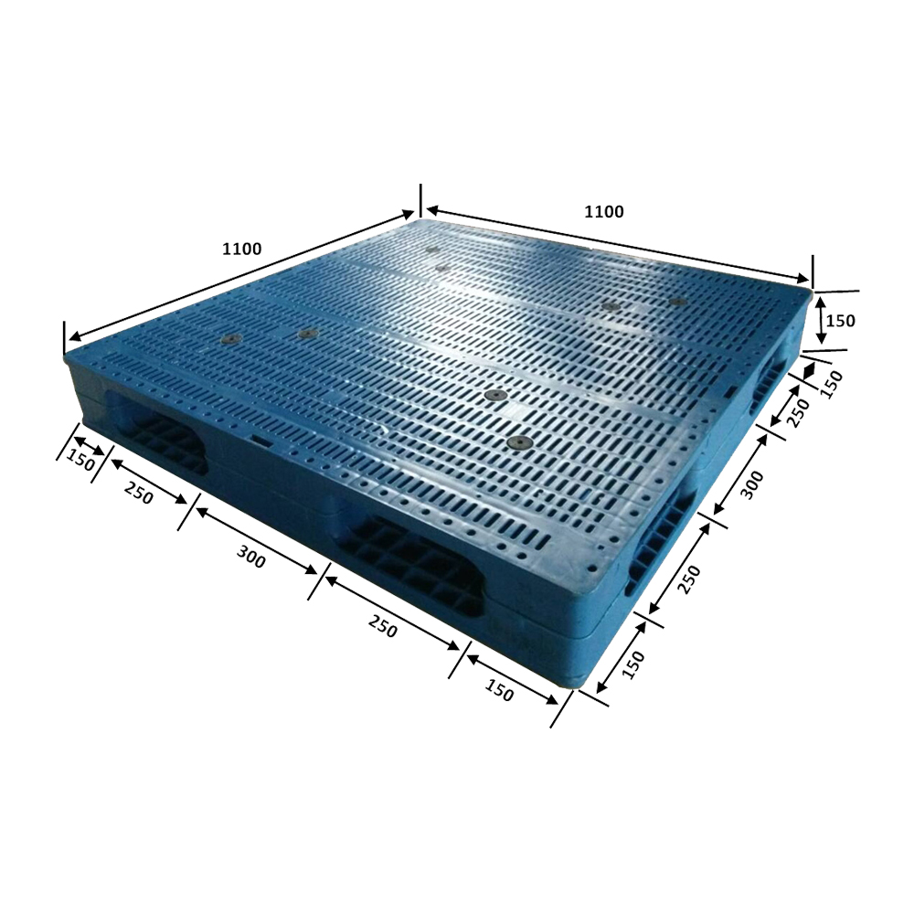 1100*1100 の全周の片面 HDPE の貯蔵プラスチック パレット