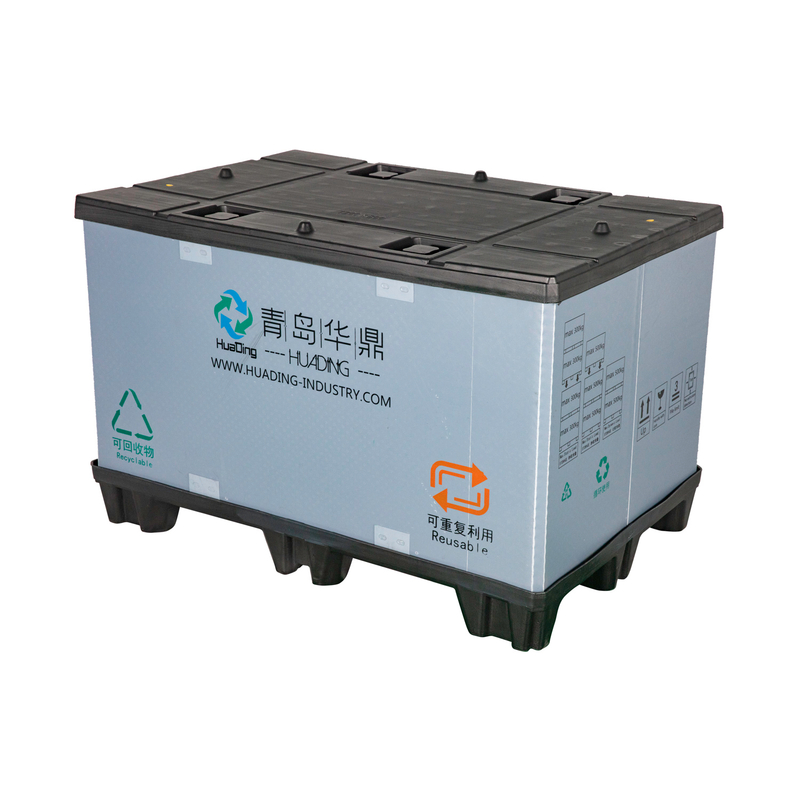 スリーブ折りたたみ式プラスチック PP パレット ボックス 