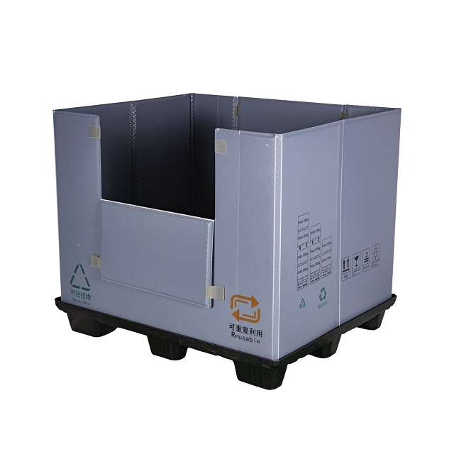 折りたたみ可能な硬質プラスチックスリーブ包装輸送コンテナ