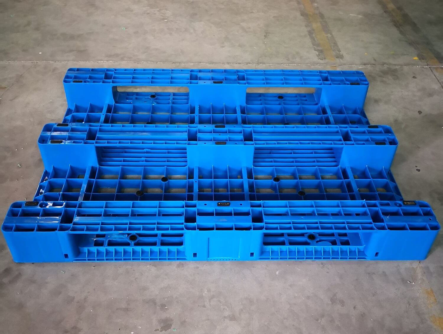 再利用可能な 4 ウェイメッシュヘビーデューティ入れ子式プラスチックパレット