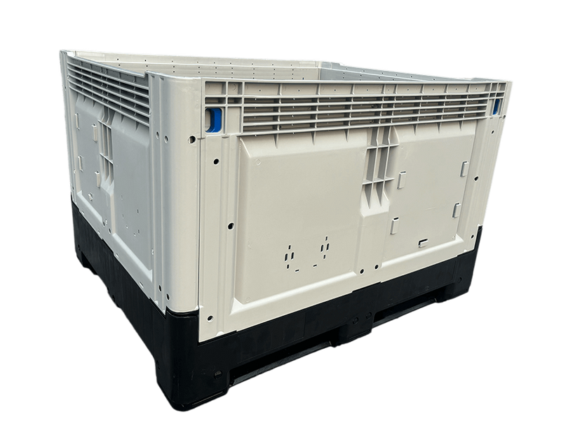 1200x1000x760 PP衛生保管折りたたみ式プラスチックパレットコンテナ