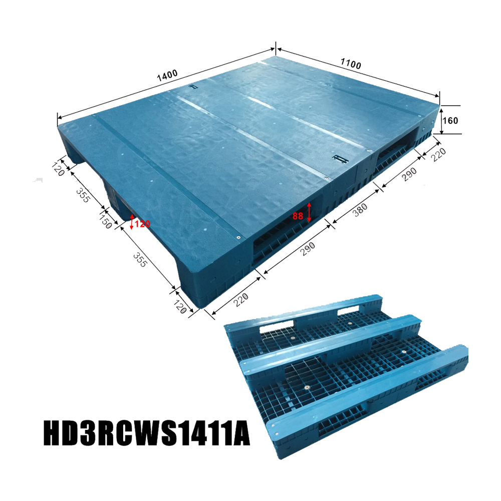 ラック用頑丈な 3 ランナー プラスチック パレット