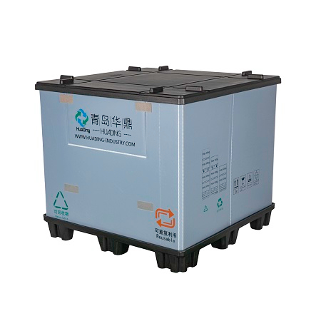 再利用可能な産業用折りたたみ式プラスチックパレットスリーブパックコンテナ