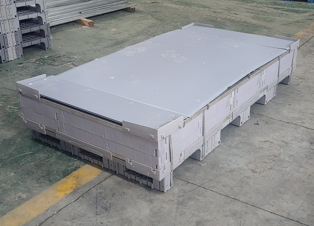 特大 HDPE FLC 折りたたみ式プラスチック パレット ボックス