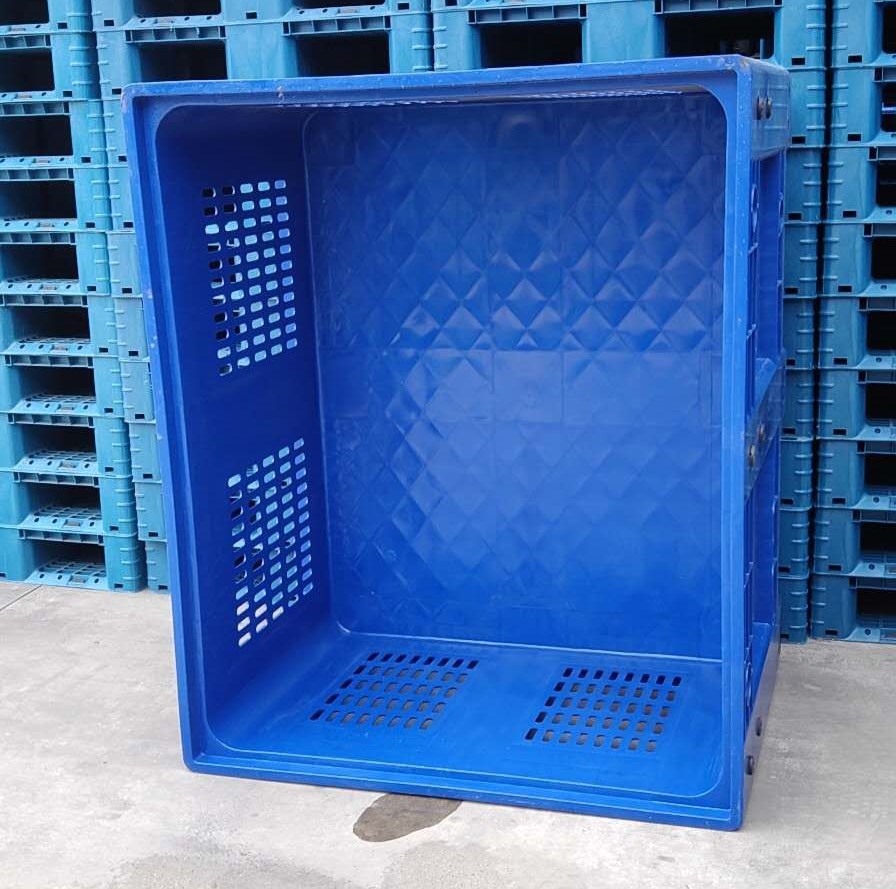 大型の積み重ね可能な通気口付き保管プラスチックパレットバルクコンテナ