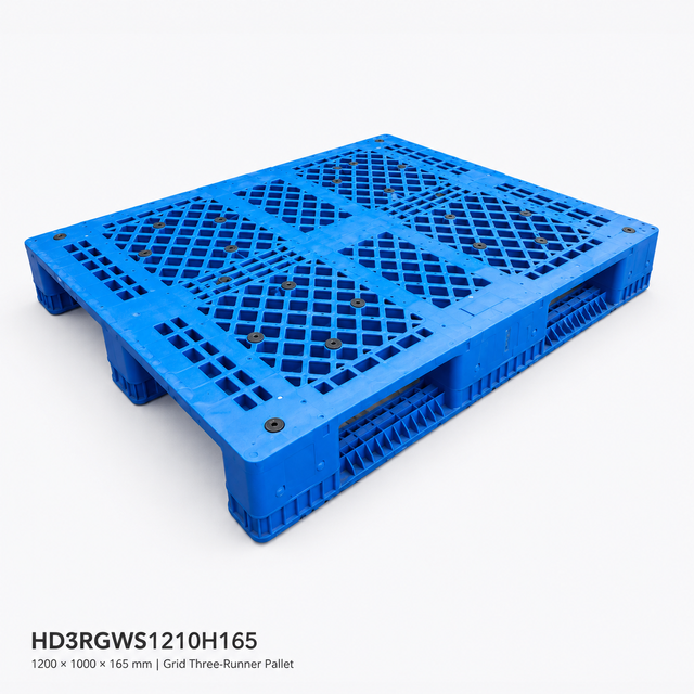 HD3RGWS1210H165 スリーランナー オープンデッキ プラスチック パレット