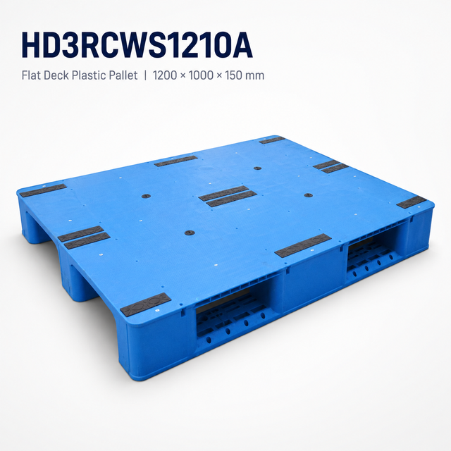 1200x1200x150 mm スリーランナーソリッドトッププラスチックパレット