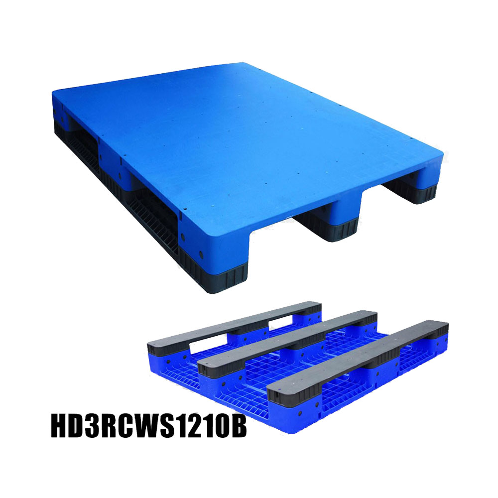 1200*1000 3 ランナークローズデッキ硬質プラスチックパレット