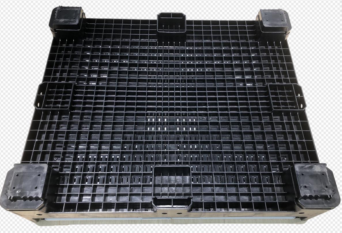 閉じた壁とグリッド底の再利用可能な保管プラスチック パレット コンテナー