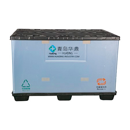 ドア付き大型プラスチックスリーブパックパレット保管箱