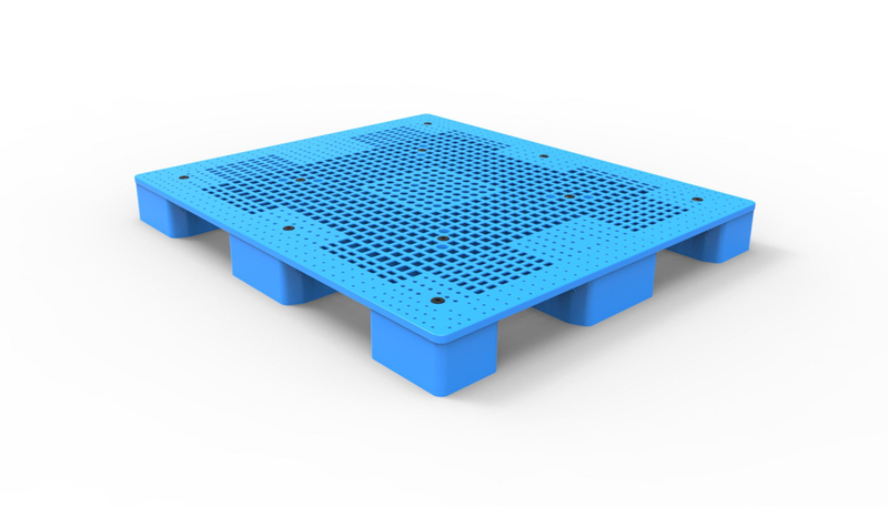 大型の青色の耐久性のあるメッシュ輸送プラスチック床パレット