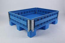 1200 x 1000 カスタマイズされた折りたたみ可能なプラスチックパレットカラー収納ボックス