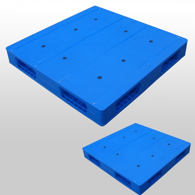 1100 x 1100 倉庫用青色リバーシブルプラスチック積み重ね可能パレット