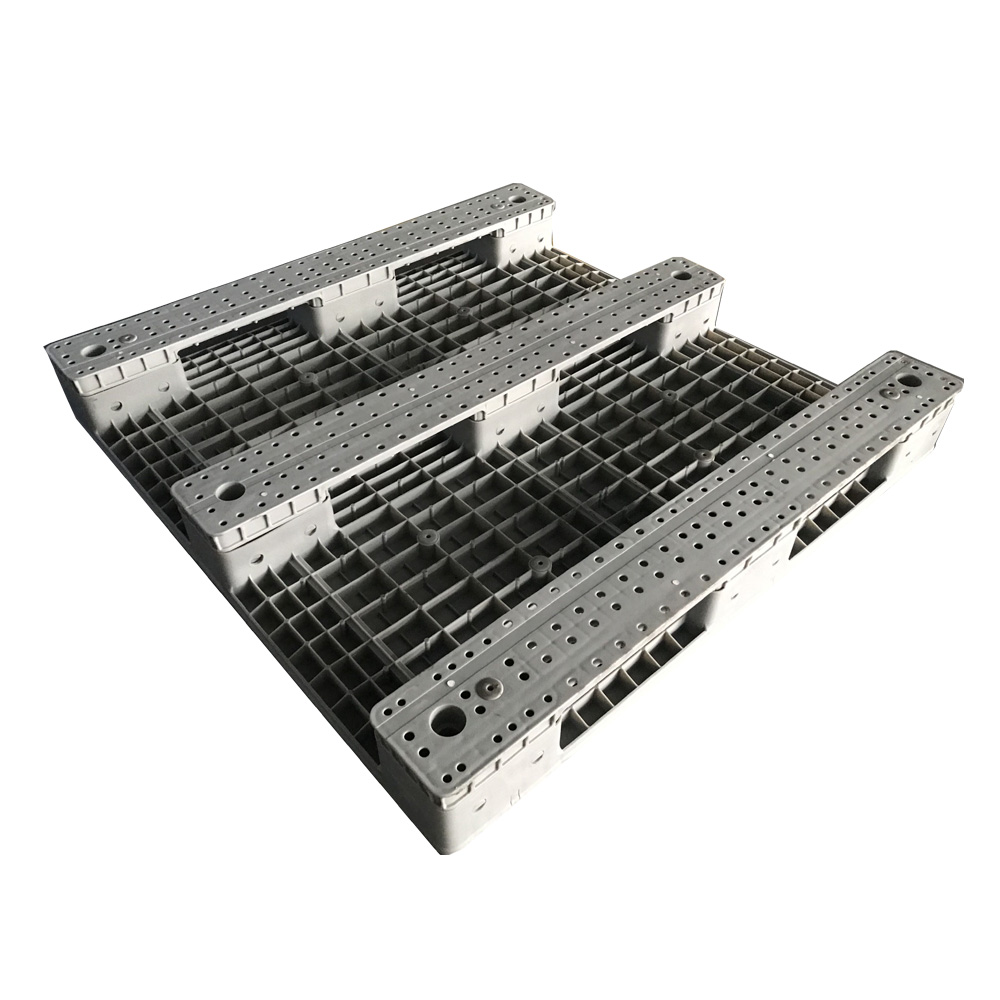 1200 x 1200 グレー RFID ソリッド トップ プラスチック ラックマウント パレット