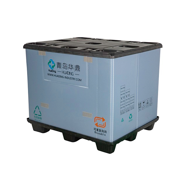 1200 x 1000 折りたたみ可能なプラスチックパレットスリーブパックコンテナ