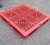 赤いメッシュ鋼強化二重積み重ねプラスチック パレット