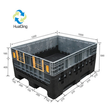 ユーロ販売用折りたたみPE/PPプラスチックパレットコンテナ