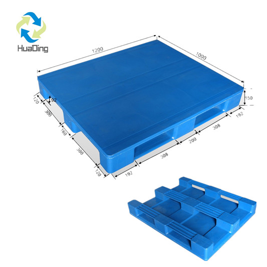 1200*1000 3 人のランナーはデッキ中国卸売プラスチック パレットを閉じます