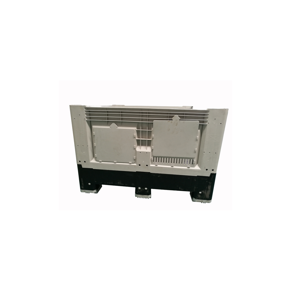 販売用プラスチック容器収納ボックスの蓋付きパレットボックス