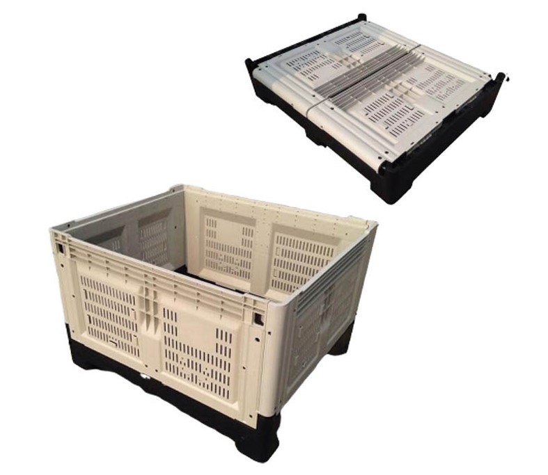 大型硬質プラスチック収納折りたたみパレットボックス