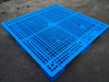 正方形 4 ウェイ ブルー メッシュ リサイクル プラスチック床パレット