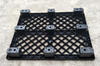 1200 x 1000 ブラック軽量国際輸送用プラスチックパレット