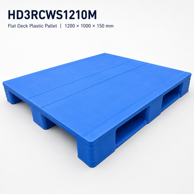 1200x1000x150 mm スリーランナーソリッドトッププラスチックパレット