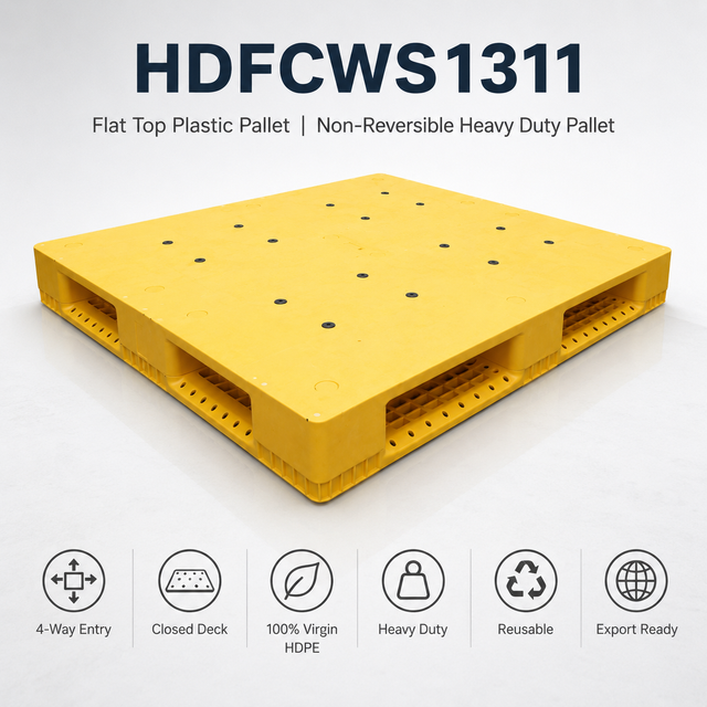 HDFCWS1311 全周ソリッドトッププラスチックパレット