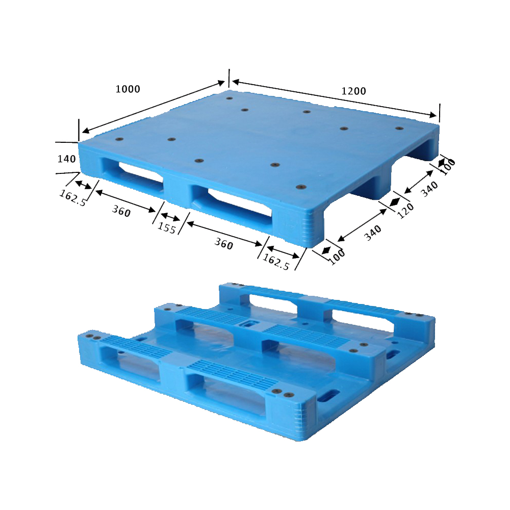 スチール強化工業用プラスチックパレット 